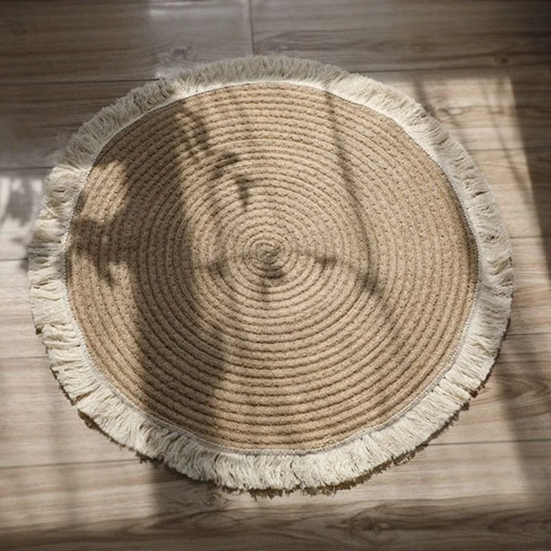 Tapis Rond en Jute