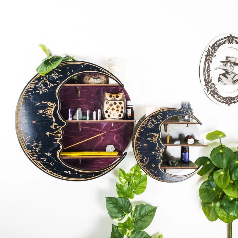 Étagère "Croissant de Lune" en Bois