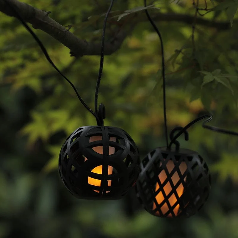 Guirlande Solaire de Lanterne Effet Flamme