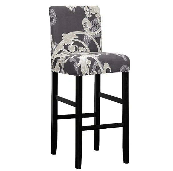 Housse de Tabouret Baroque Gris