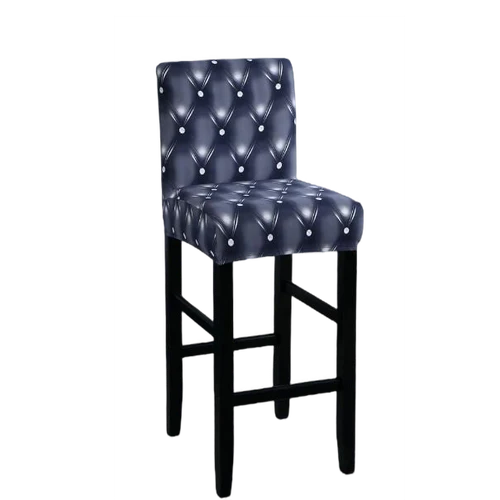 Housse de Tabouret Matelassée Bleu