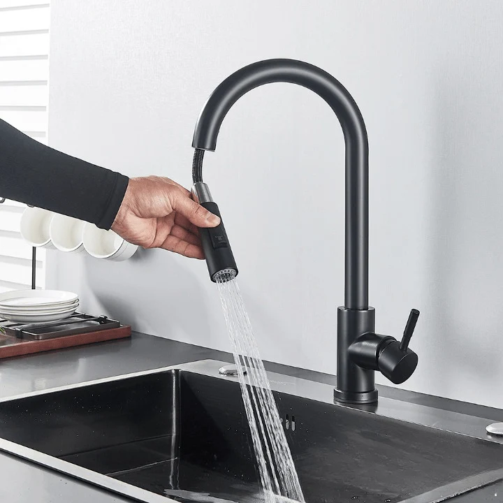 Robinet de cuisine Smart Touch tactile et rétractable