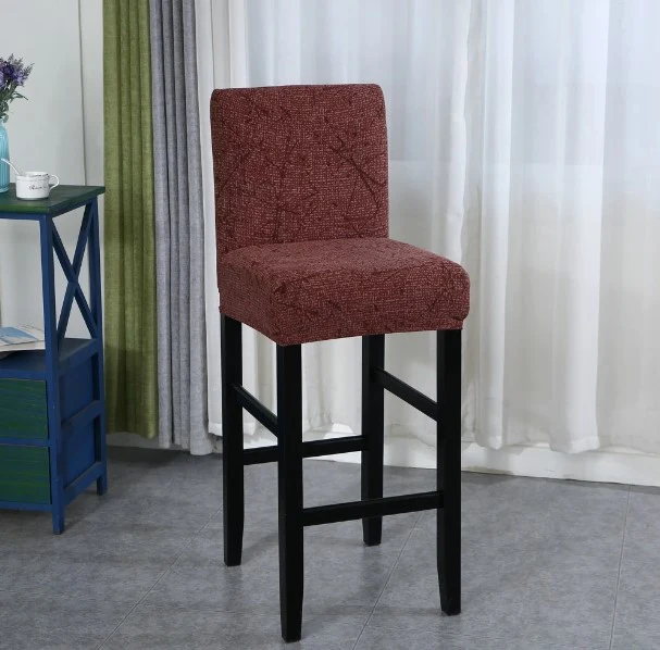 Housse de Tabouret Imprimée Rouge