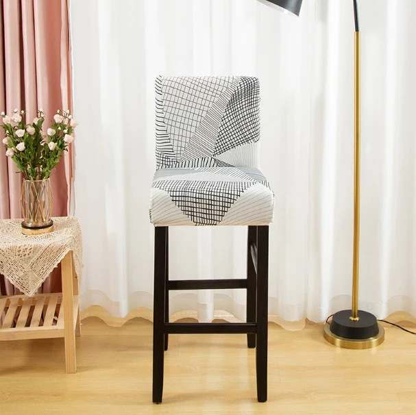 Housse de Tabouret Rayée