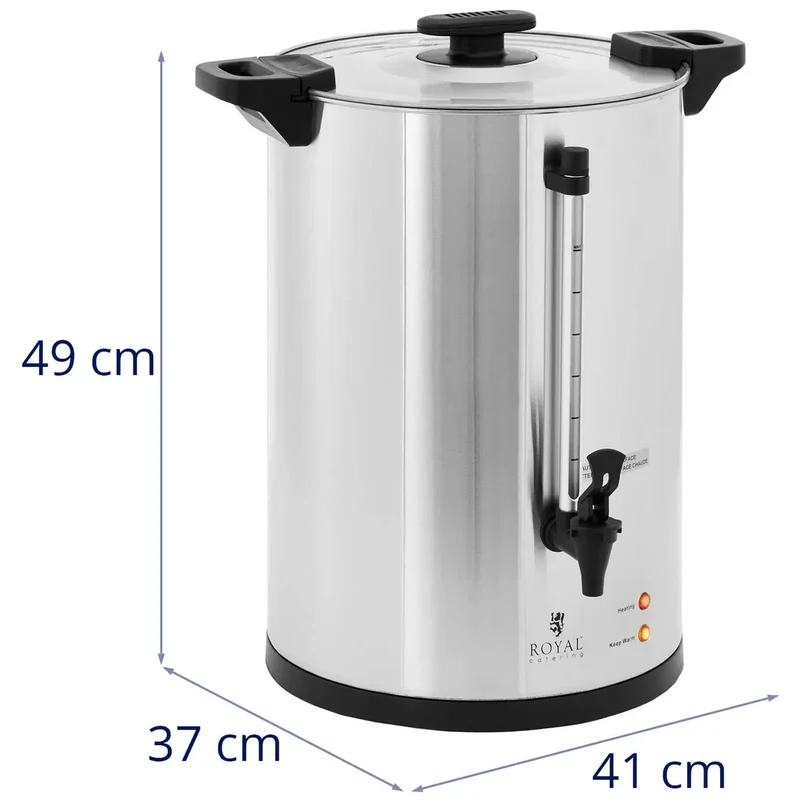 Percolateur professionnel 20 litres acier inoxydable argenté 14_0009486
