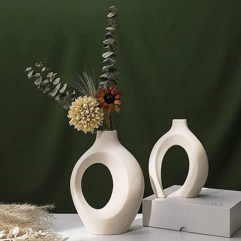 Duo de Vases Nordique en Céramique