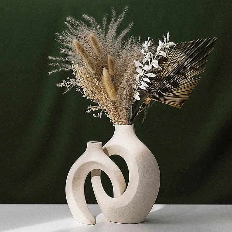 Duo de Vases Nordique en Céramique