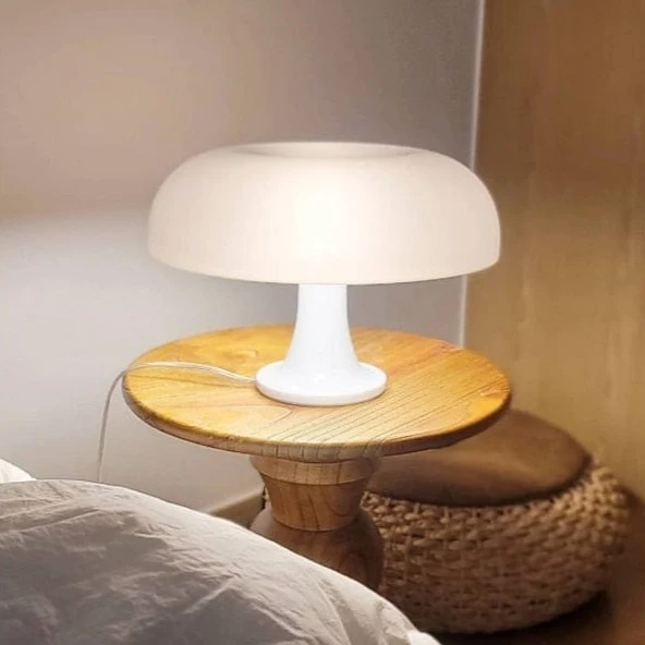 Lampe de table nordique en forme de champignon
