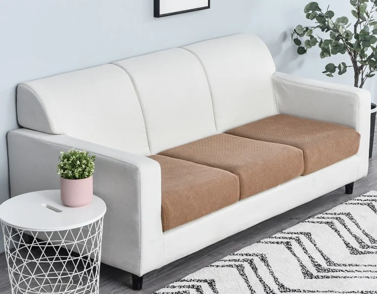 Housse de Coussin Canapé Camel