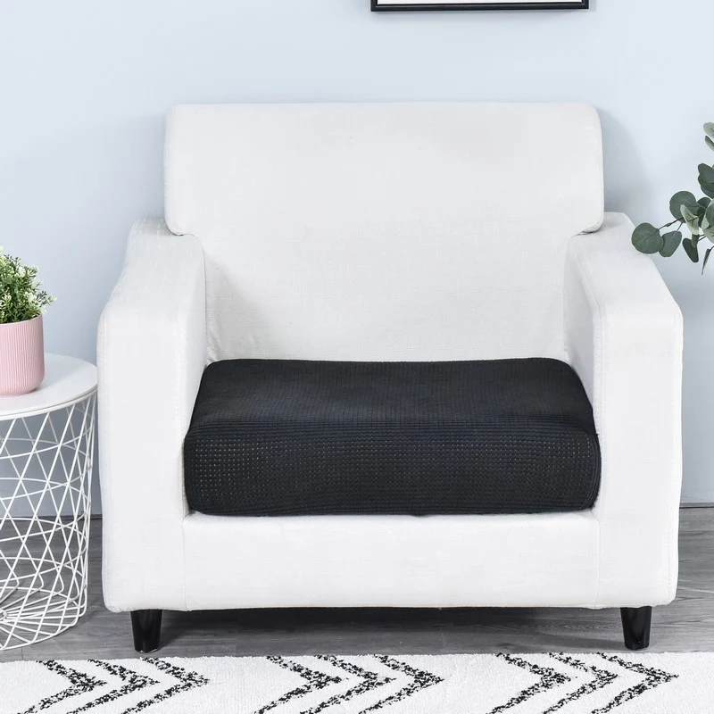 Housse de Coussin Canapé Noir