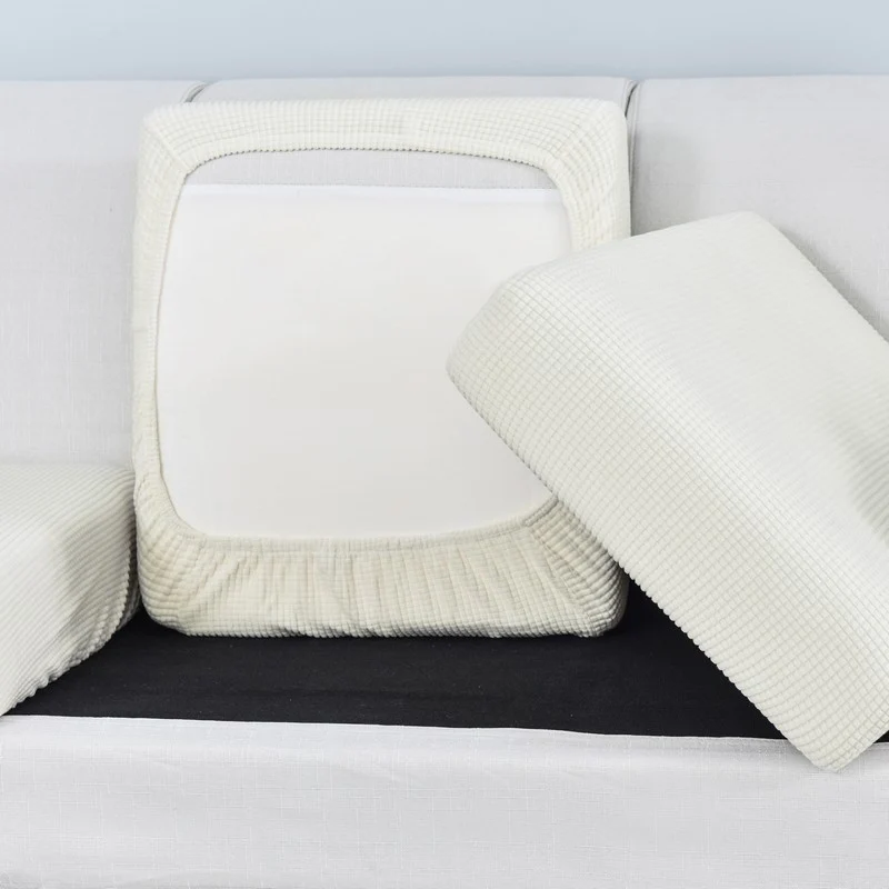 Housse de Coussin Canapé Blanc