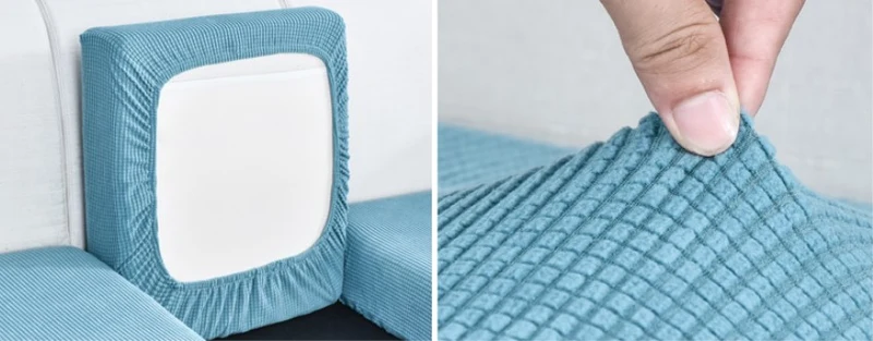 Housse de Coussin Canapé Bleu Ciel