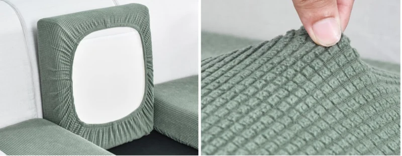Housse de Coussin Canapé Vert Pin