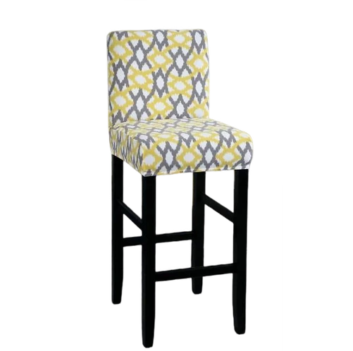 Housse de Tabouret Géométrique Jaune