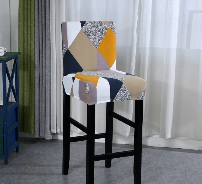 Housse de Tabouret Géométrique