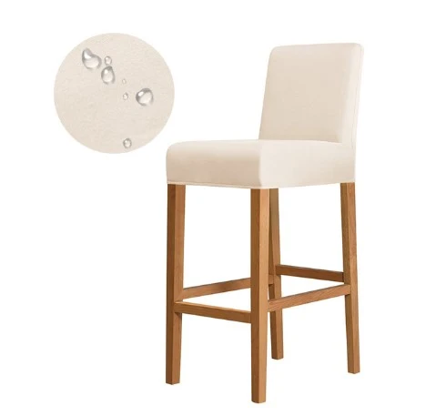 Housse de Tabouret Beige Clair