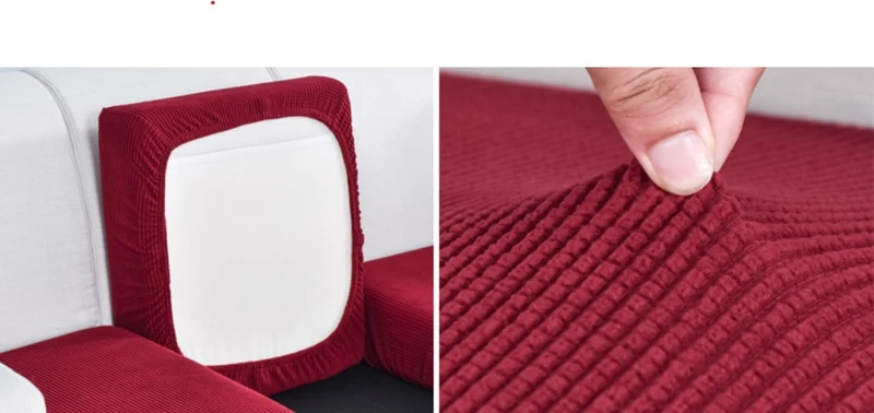 Housse de Coussin Canapé Rouge