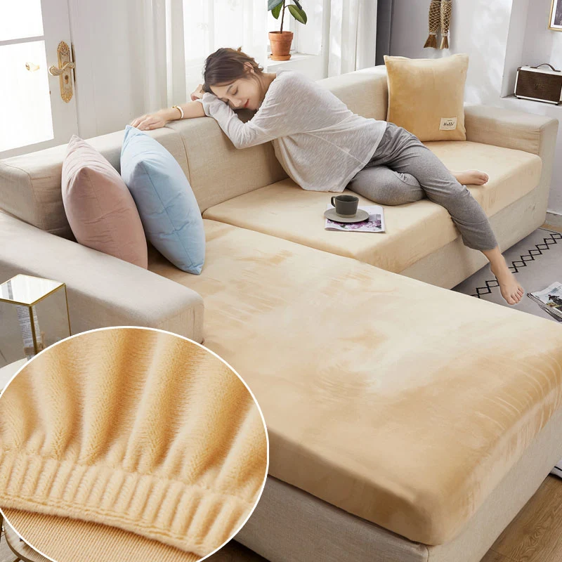 Housse de Coussin Canapé Beige