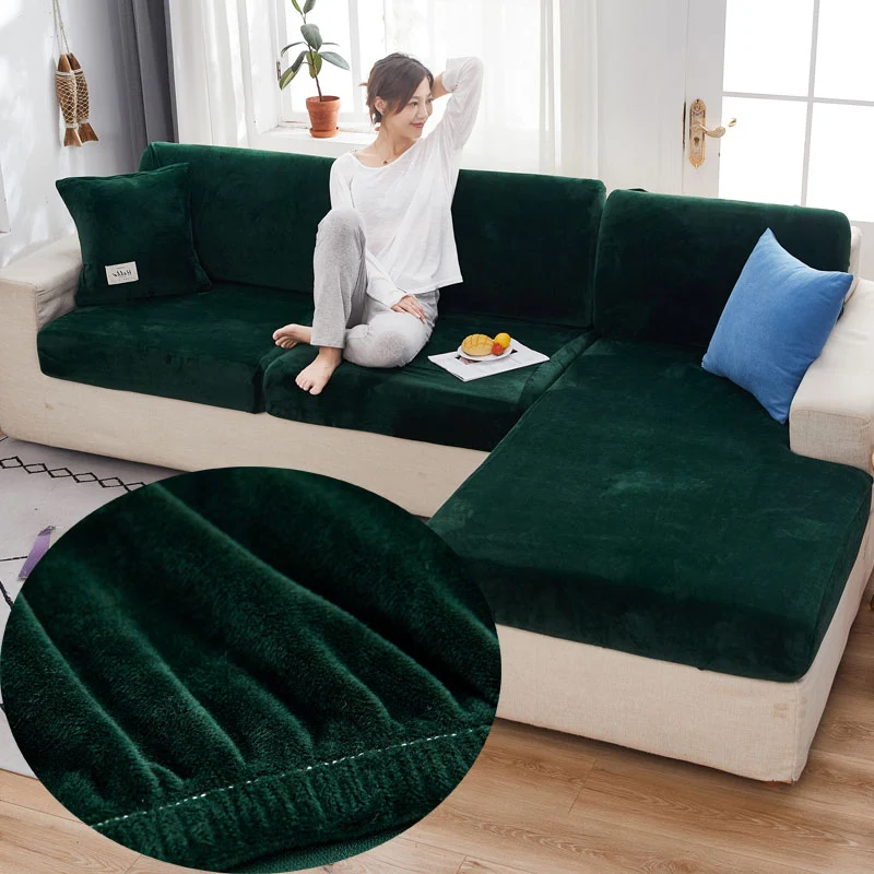 Housse de Coussin Canapé Vert