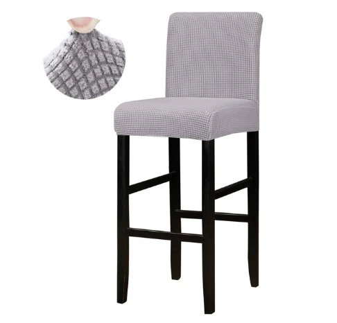 Housse de Tabouret Gris Clair