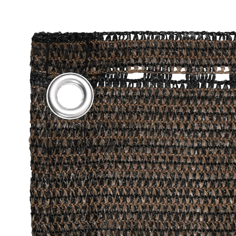 Écran de balcon brise pare vue protection confidentialité marron 120 x 600 cm PEHD 02_0010226