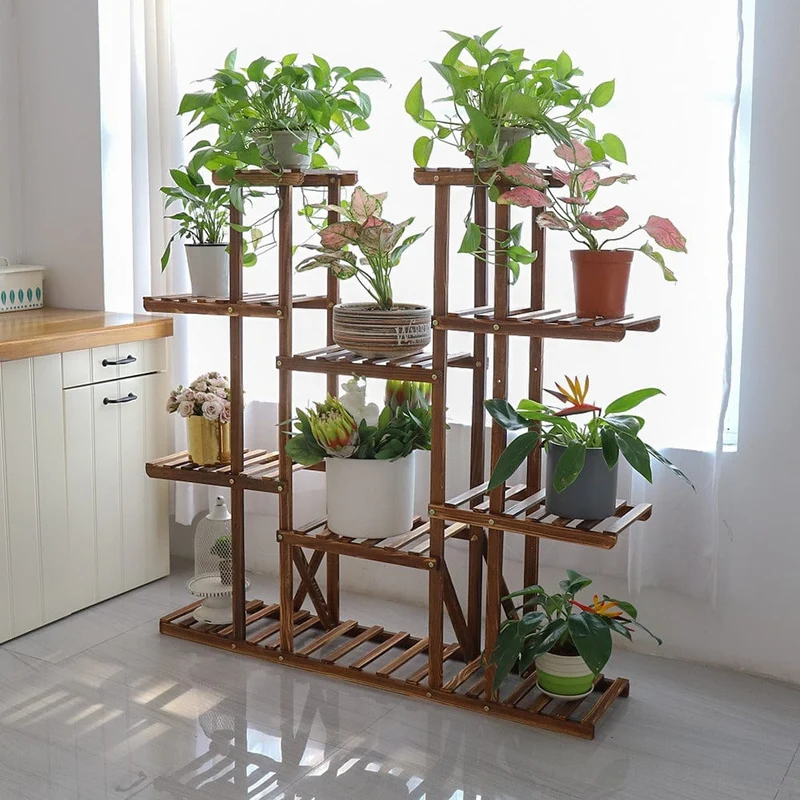 Porte Plante en Bois Multi-Étages "Lorea"