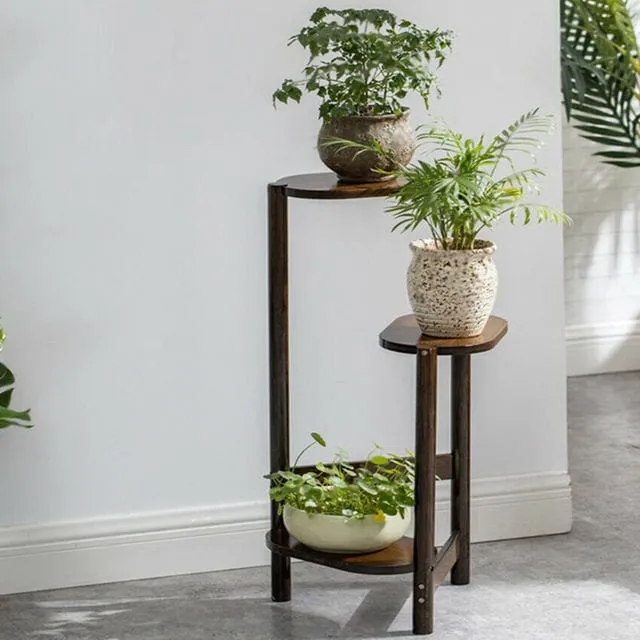 Meuble Porte Plante en Bois Épuré