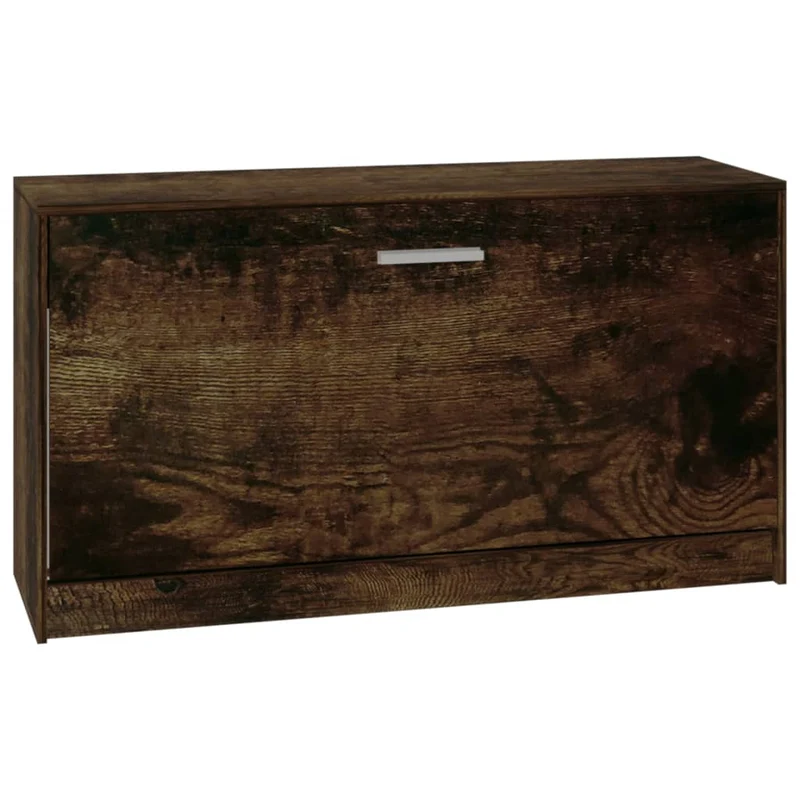Banc à chaussures bottes commode étagère meuble entrée rangement 80 x 24 x 45 cm bois d'ingénierie marron 02_0022920