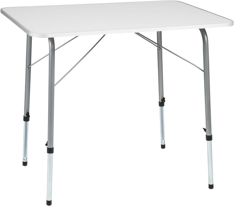 Table pliante de pique nique table de camping pliante exterieur en aluminium légère & compacte table brocante table a manger table à tapisser hauteur réglable 80 x 60 x 68 cm 2008249