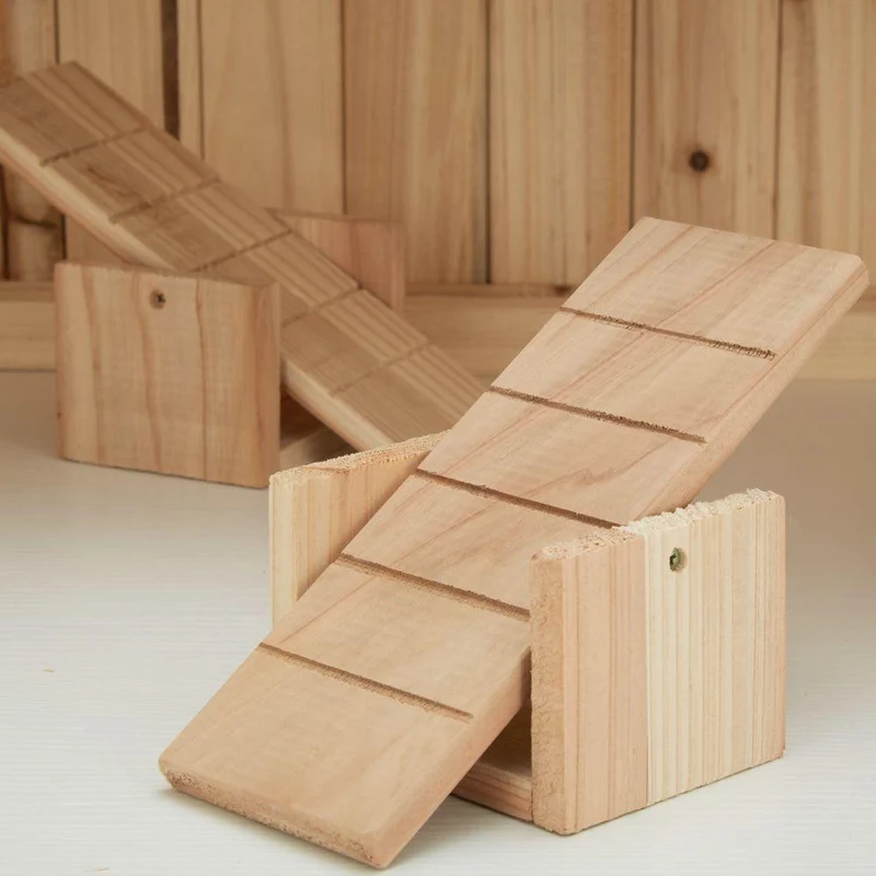 Cage à lapin hamster cochon d’indes petits rongeurs en bois plusieurs étages toit amovible accessoires inclus 115 x 60 x 58 cm 3708169