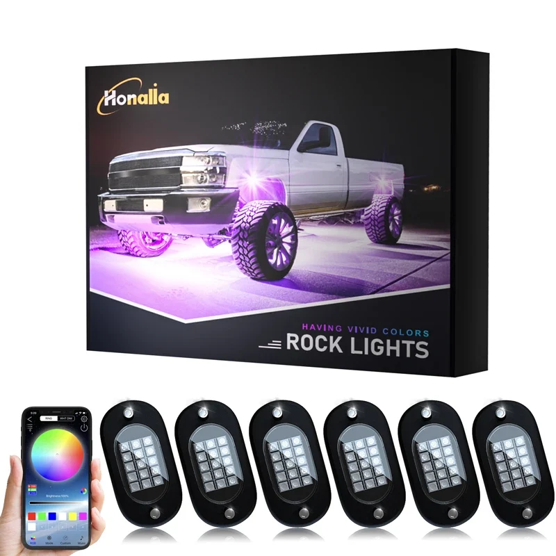 Éclairage d'Ambiance LED RGB Sous Caisse 4x4 SUV