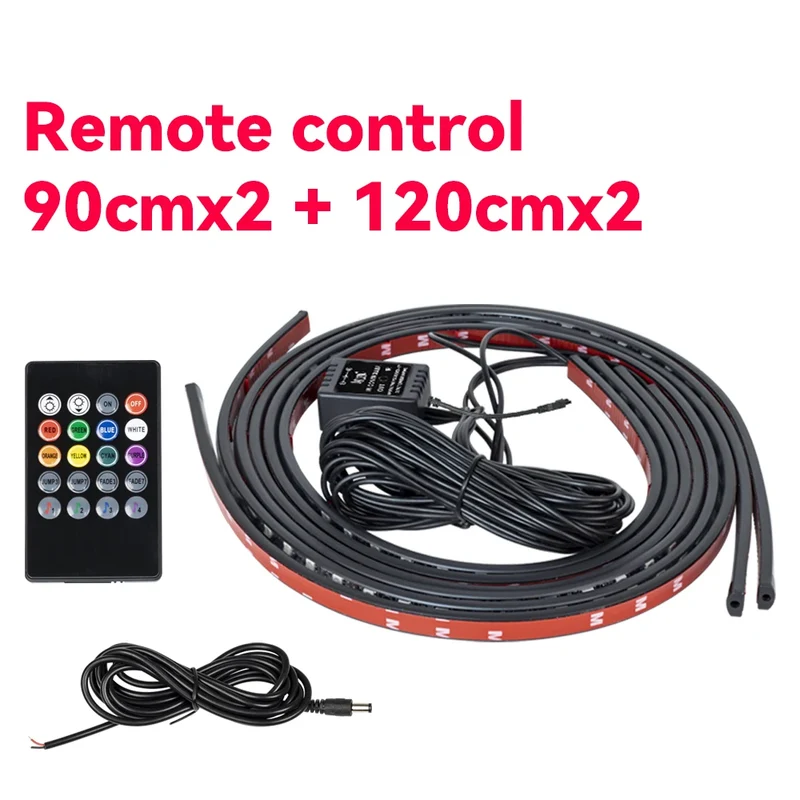 Éclairage d'Ambiance LED Néon RGB Sous Châssis Voiture
