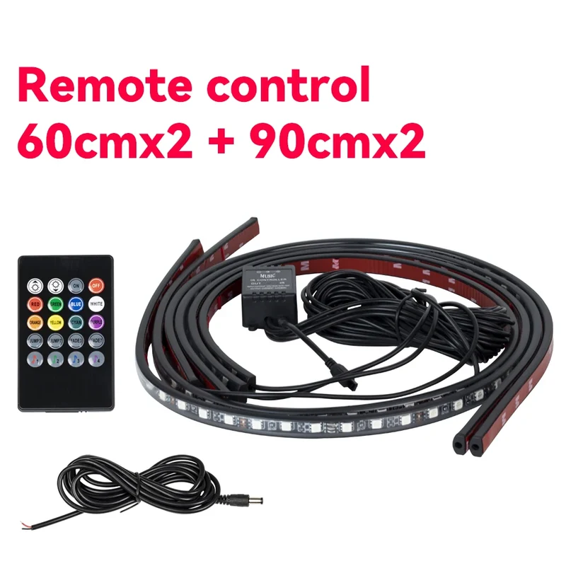 Éclairage d'Ambiance LED Néon RGB Sous Châssis Voiture