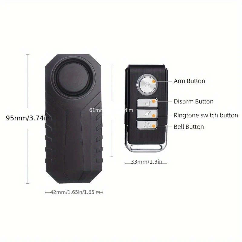 Alarme Voiture YNF 113 dB Étanche avec Télécommande