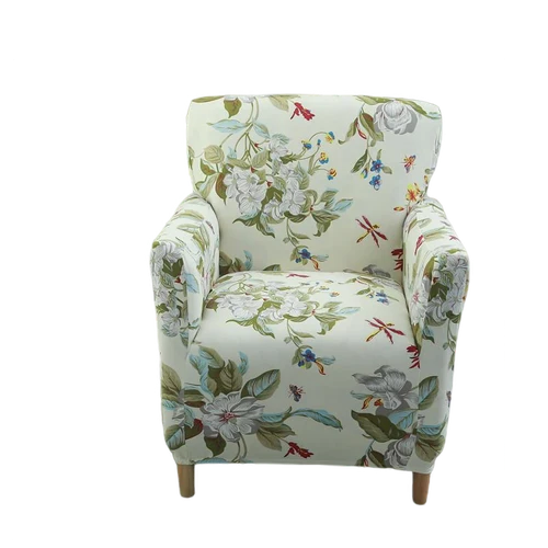 Housse fauteuil Scandinave Fleurie