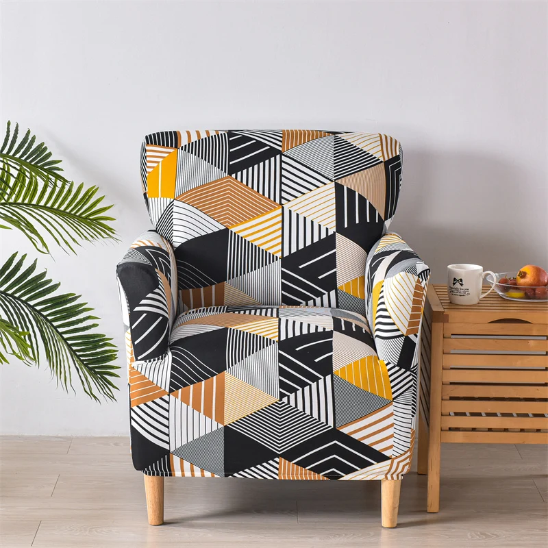 Housse fauteuil Scandinave Géométrique