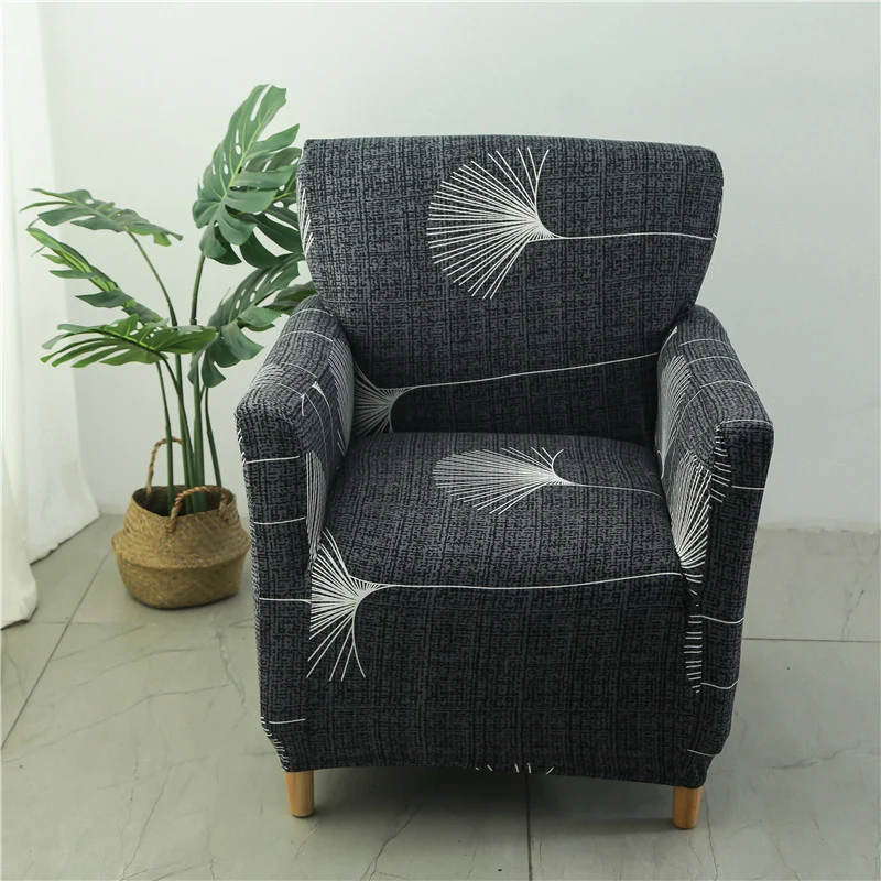 Housse fauteuil Scandinave Gris et Blanc