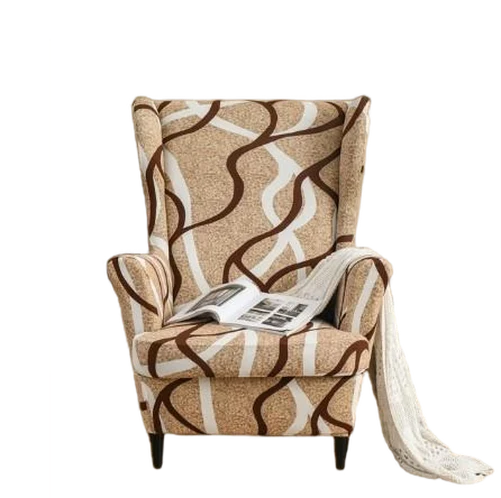 Housse fauteuil Imprimée Beige