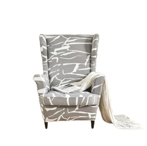 Housse fauteuil Imprimée Blanche