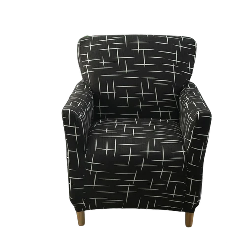 Housse fauteuil Scandinave Noir et Blanc