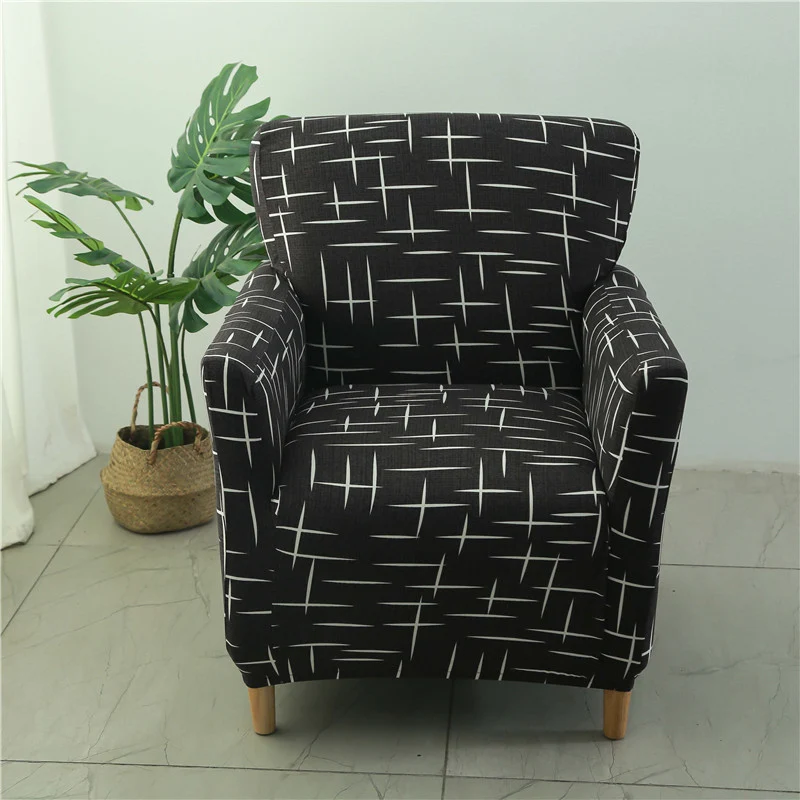 Housse fauteuil Scandinave Noir et Blanc