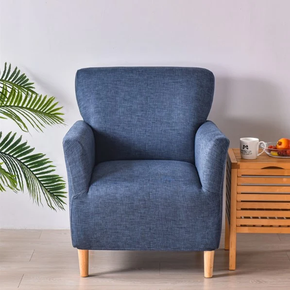 Housse fauteuil Scandinave Bleu Foncé