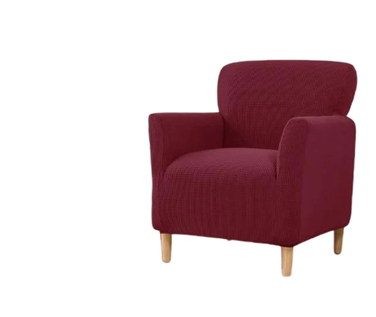 Housse fauteuil Scandinave Bordeaux