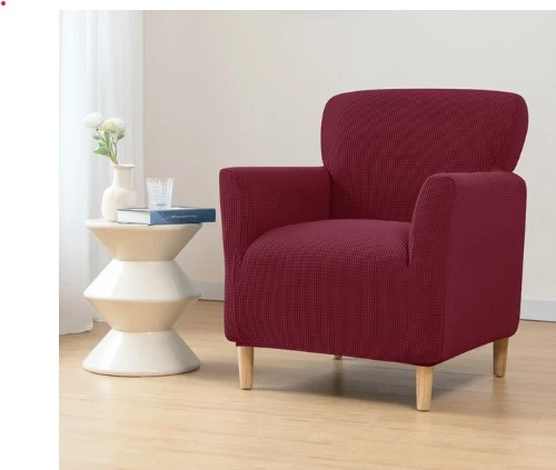 Housse fauteuil Scandinave Bordeaux