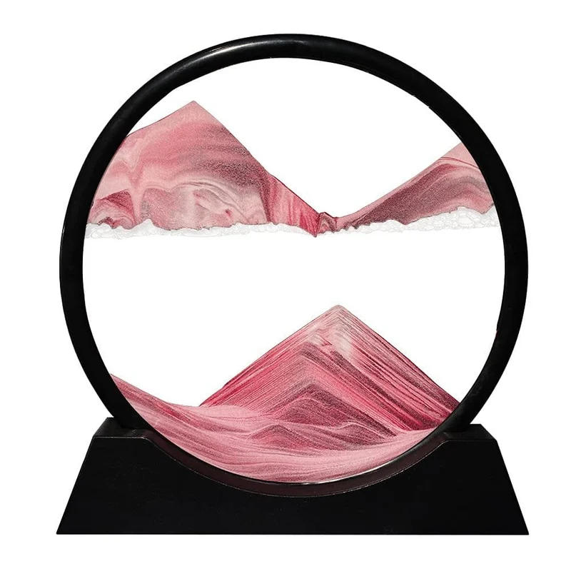Sablier 3D - Paysage de sable en pleine mer