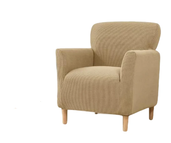 Housse fauteuil Scandinave Kaki Clair