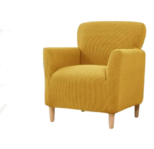 Housse fauteuil Scandinave Jaune Moutarde