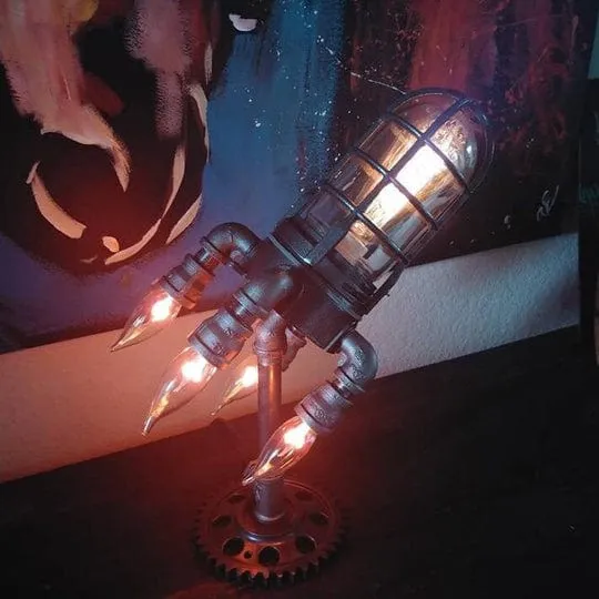 Lampe-fusée Steampunk