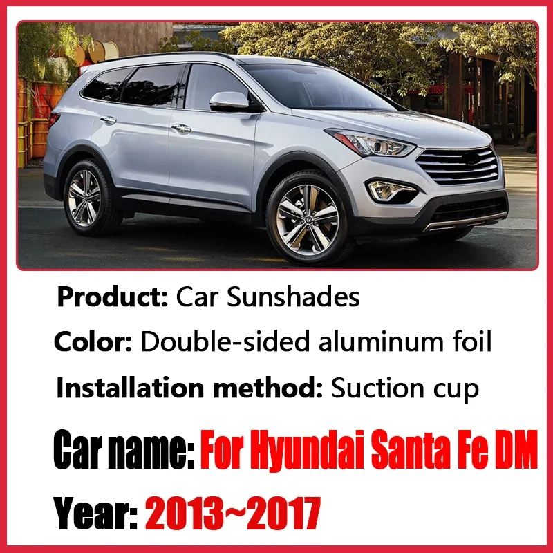 Pare-Soleil Anti-UV Hyundai Santa Fe DM 2013-2017