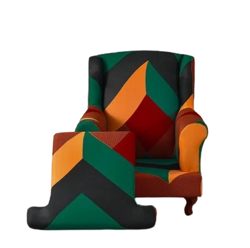 Housse fauteuil Crapaud Géométrique Vert